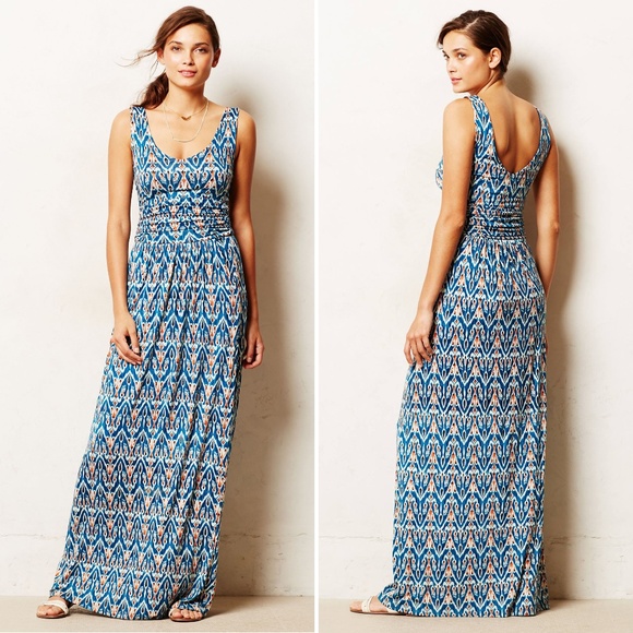 Anthropologie Dresses & Skirts - Anthropologie Vanessa Virginia Tidal Maxi Dress L
